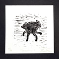 Jimothy 6"x6" Linocut Print