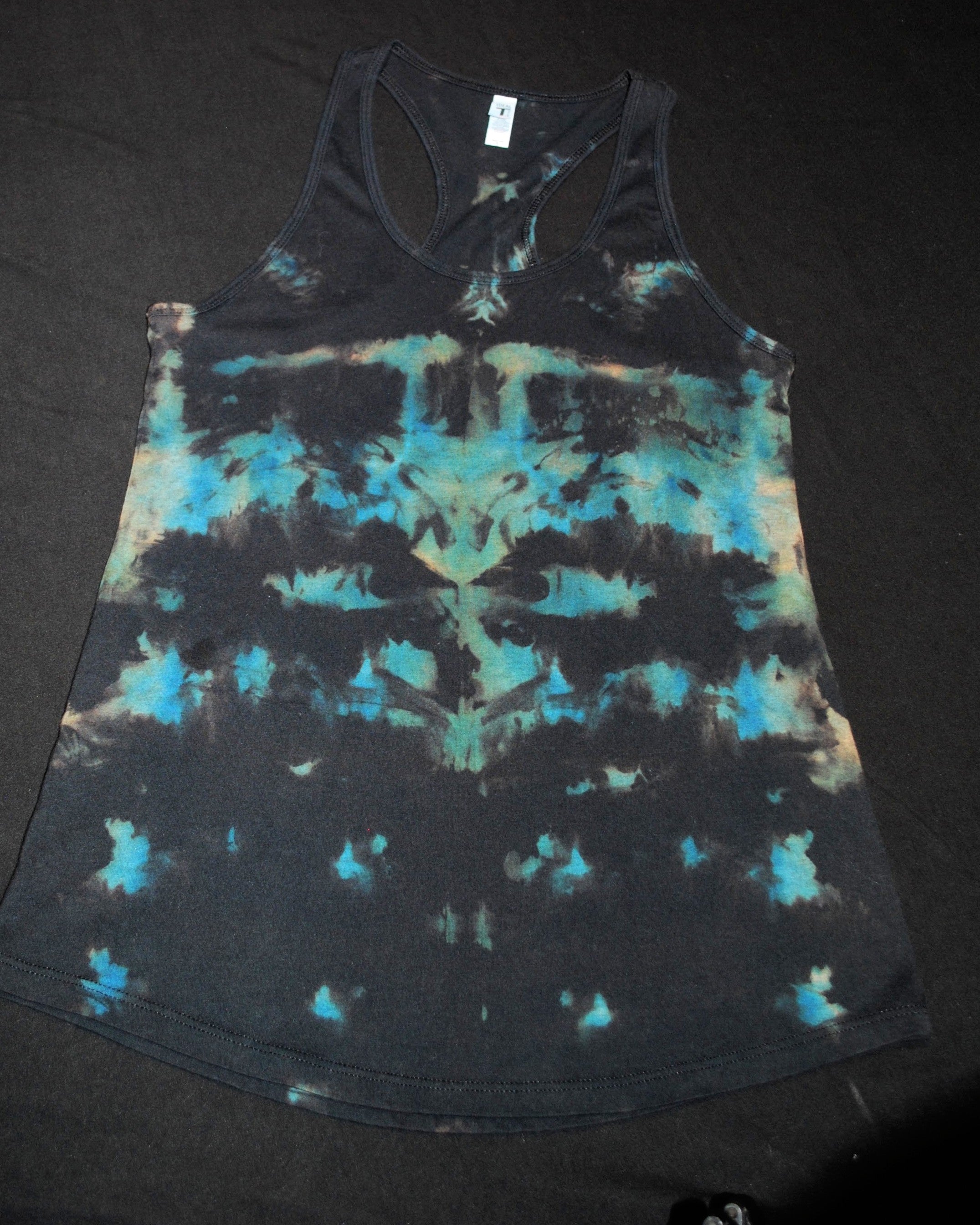 Vertical Reverse in Blue Racerback Tank