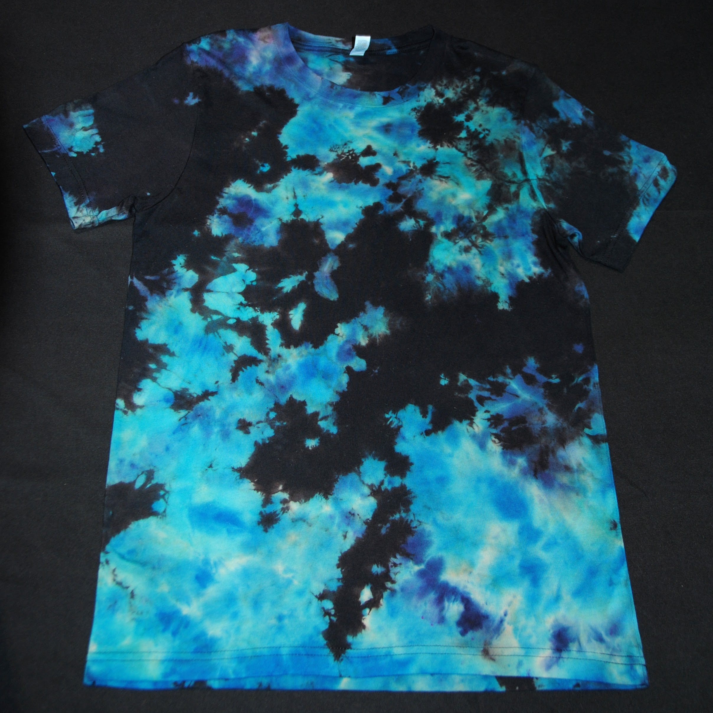 Reverse Crumple Blue Tee